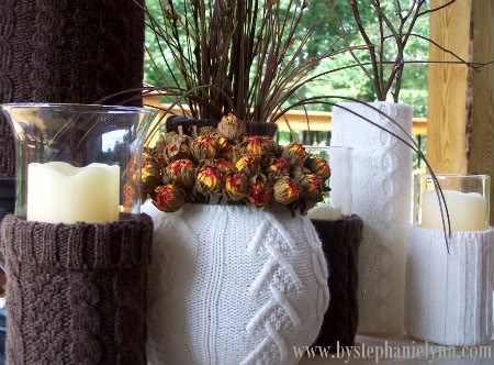 Őszi hangulatok: Pulóveres vázák