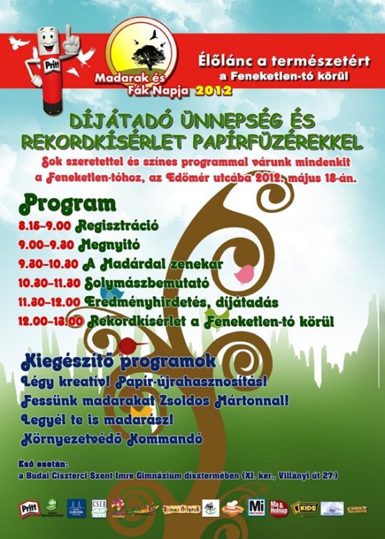 Madarak és Fák Napja Pályázat - Díjátadó ünnepség, programok